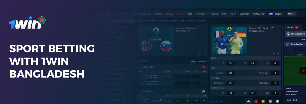 1win bet on sports